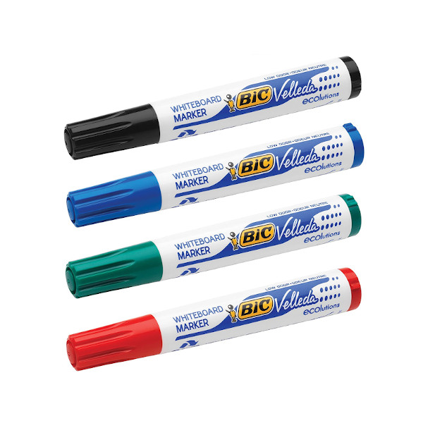 BIC VELLEDA ROTULADOR PIZARRA PUNTA REDONDA ROJO 1701 03 Ref. 904939