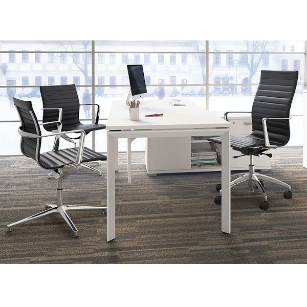 SILLÓN DIRECCIÓN EVOLE NEGRO POLIPIEL