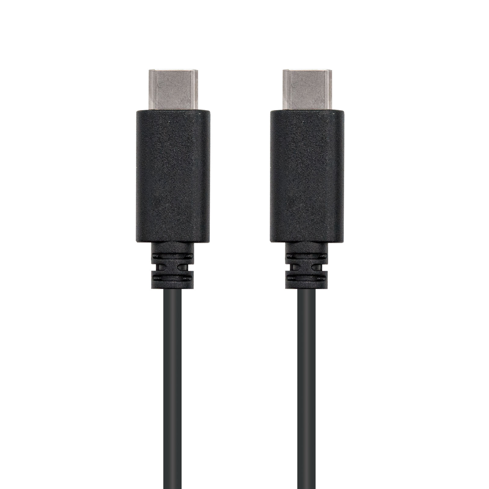 Cable Usb 2.0 3A, Tipo C Usb-C/ M - Usb-C/ M 2M Negro 10.01.2302