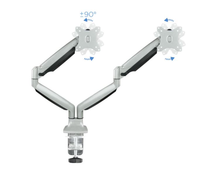 SOPORTE MESA MONITOR 13-32" 2 PANTALLAS MAX 9KG POR BRAZO