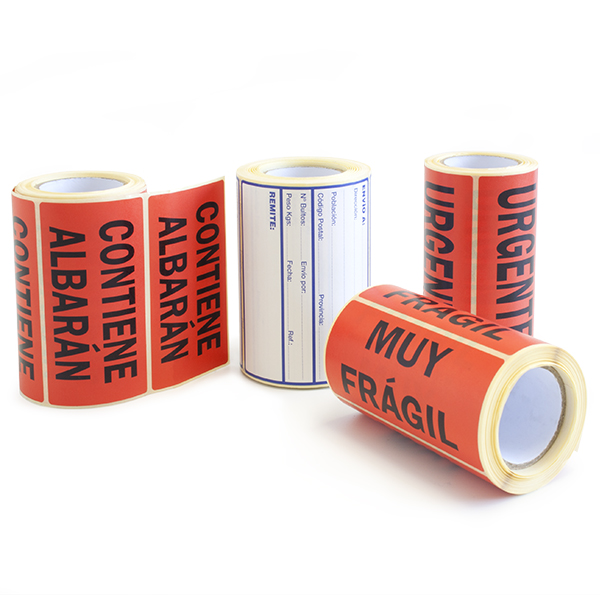 ROLLO DE 200 ETIQUETAS ADHESIVAS 50x100mm "MUY FRAGIL" Ref. 00194003