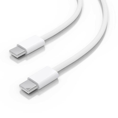 CABLE USB 2.0 3A 60W APPLE, TIPO USB-C/M-USB-C/M, BLANCO, 1.0M