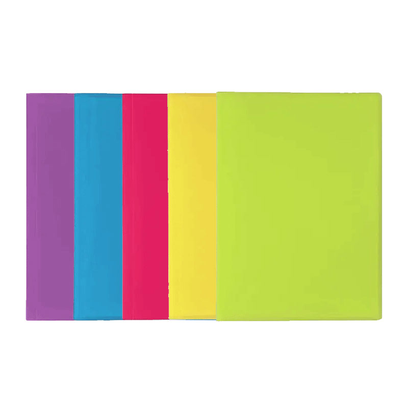 Tarifario/Carpeta 23x35cm de 20 fundas poliprop. Flexible colores surtidos UNP001 R.152321-