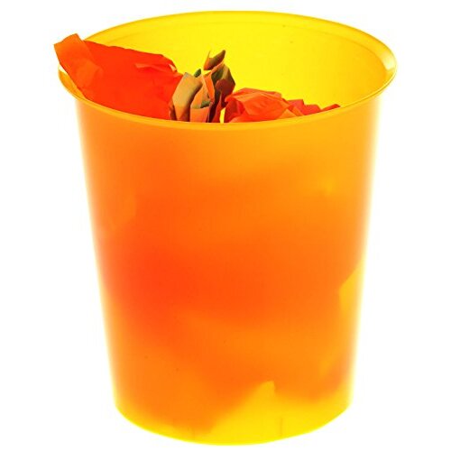 Papelera REDONDA Poliestireno 14 L Naranja Ref.2002 NA TL-