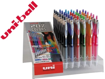 ROLLER RETRACTIL GEL UNI-BALL SIGNO UMN-207 ROSA