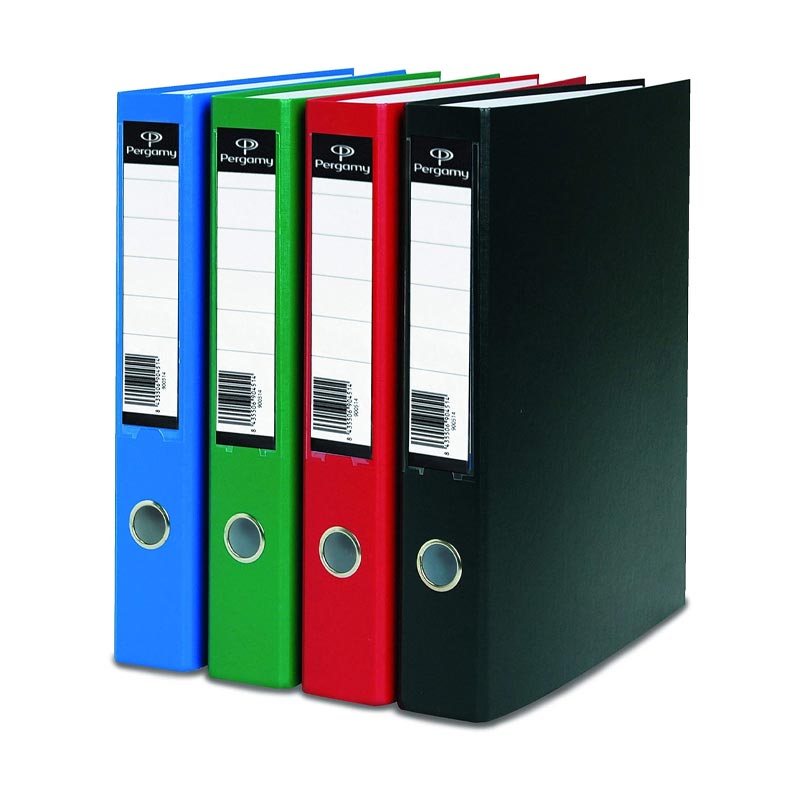 PERGAMY Carpeta cartón anillas pp/papel A4 2A40mm 2 ANILLAS 40mm rojo coleccion definiclas R.900554
