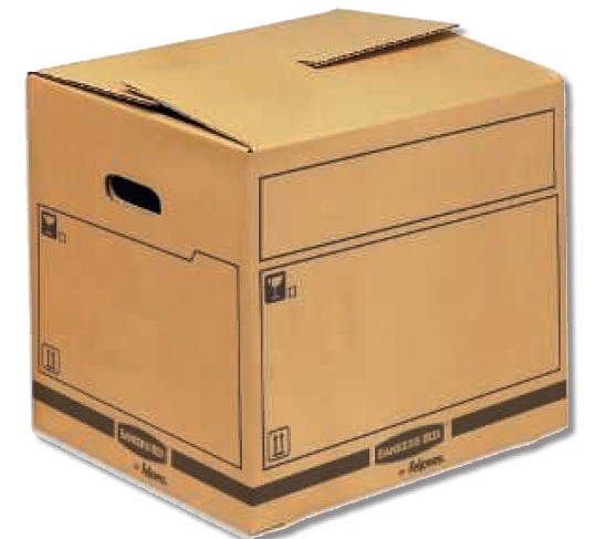 FELLOWES CAJA DE TRANSPORTE Y MUDANZA DE CAPACIDAD 65 LITROS 500x350x370 REF.6206502