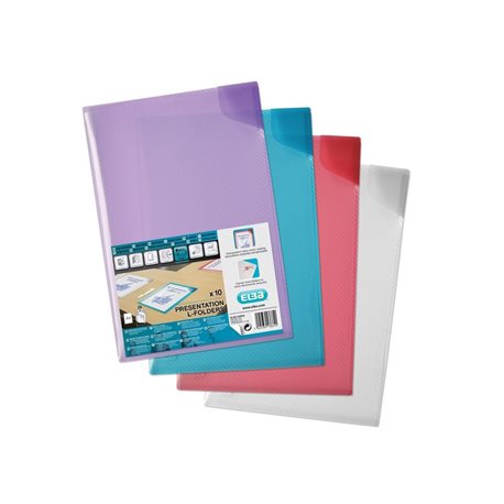 PROMO PACK DE 10 DOSSIER A4 CON CIERRE DE SEGURIDAD ELBA HAWAI Ref. 400030223