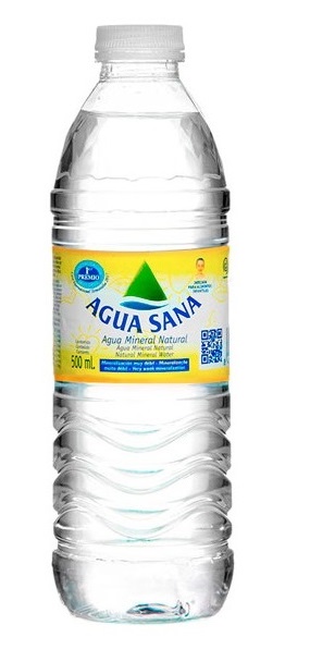 BOTELLA 0.50 litros AGUA MINERAL AGUA SANA  