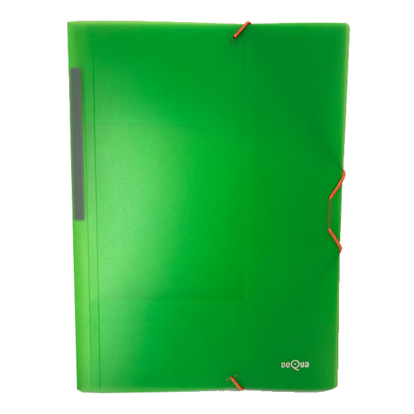 CARPETA POLIPROPILENO FOLIO 3 SOLAPAS Y GOMAS COLOR VERDE Ref. 040387