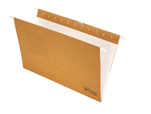 Caja de 25 CARPETAS COLGANTES BICOLOR FOLIO VISOR SUPERIOR Gio Ref. 400021953