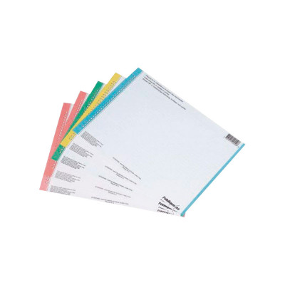 HOJA de ETIQUETAS/TIRAS PARA CARPETA COLGANTE VISOR LATERAL Ref. 100330201