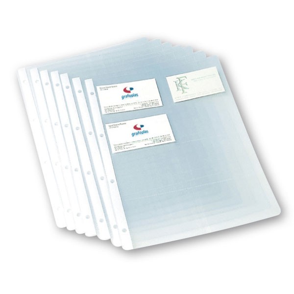 PACK 10 RECAMBIOS DE FUNDAS PARA TARJETERO A4 Ref. 03721000