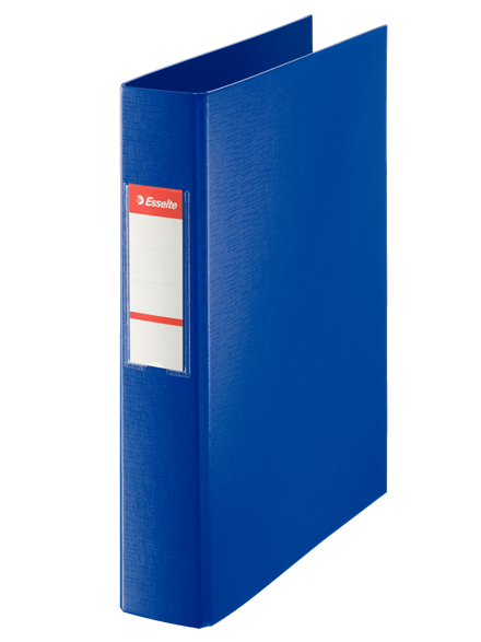 CARPETA PLEX FOLIO NATURAL 2A40 DOS ANILLAS DE 40mm AZUL Ref. 13306