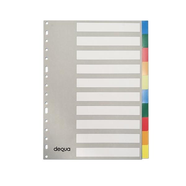 JUEGO SEPARADORES PP A4 10 PESTAÑAS Ref. 040411 / 180464