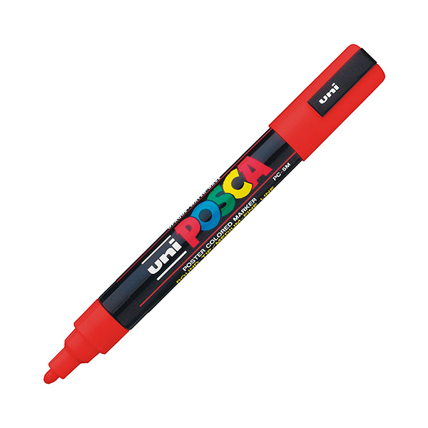 ROTULADOR UNIPOSCA PC-5M ROJO (15) R.264267000