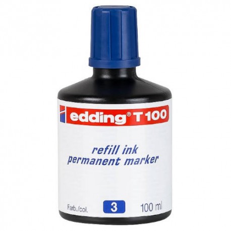 BOTE DE 100ml TINTA PERMANTENTE EDDING T100-03 AZUL