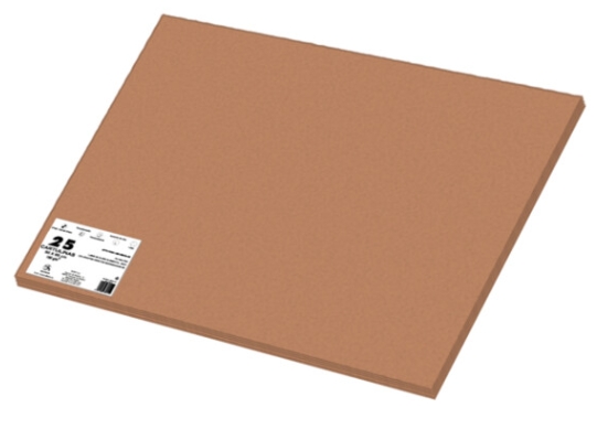 CARTULINA 50X65cm COLOR MARRON CLARO Ref. 17094