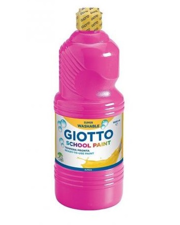 BOTELLA 500ml TEMPERA LIQUIDA GIOTTO ESCOLAR MAGENTA Ref. 535310