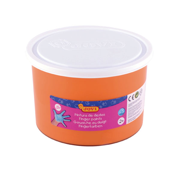 BOTE DE 500ml PINTURA DEDOS NARANJA Ref. 56106