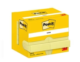 PACK de 12 TACOS POST-IT 38x51mm MOD.653E Ref. 7100290163