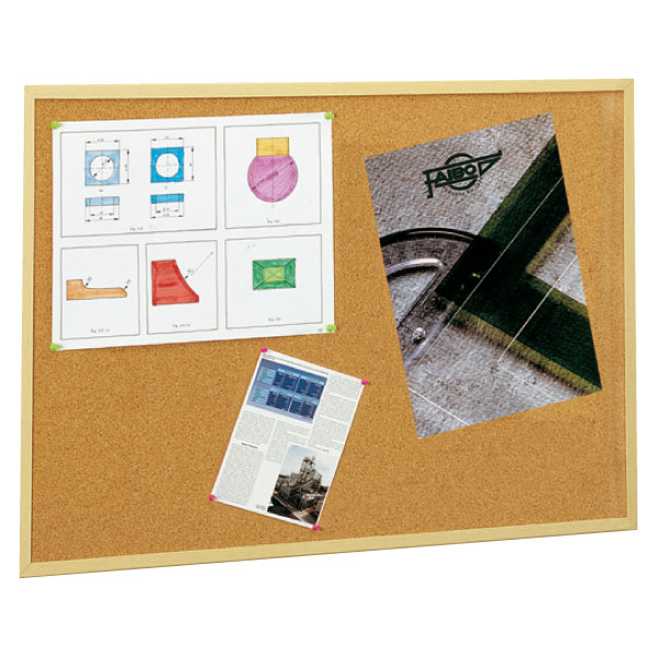 TABLERO CORCHO MARCO DE MADERA 80x120cm Ref. RD6111