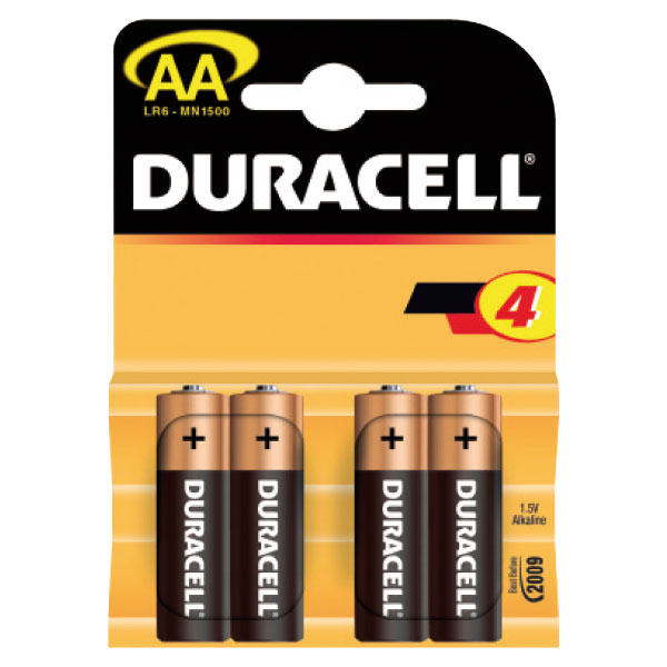 PACK 4 PILAS DURACELL PLUS POWER LR06 AA Ref. 940279..