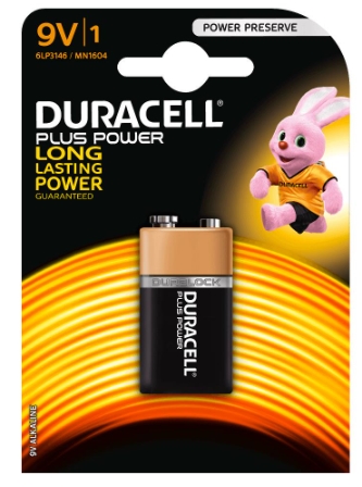 PILA 9V LR61 DURACELL PLUS POWER LR61 Ref. 942799..
