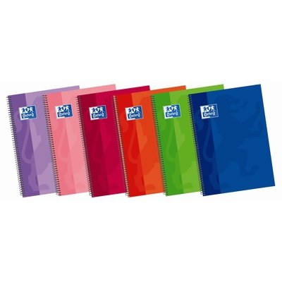 BLOC A5 CUADRICULA 4X4 TAPA EXTRADURA COLORES SURTIDOS OXFORD Ref. 100430151