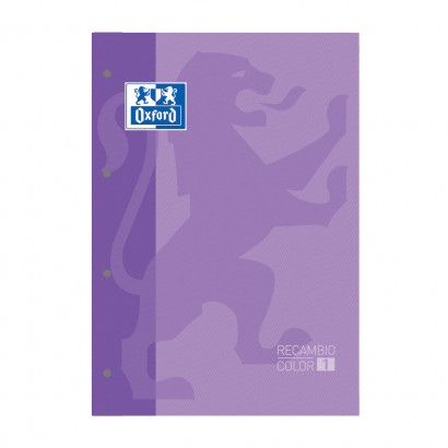 RECAMBIO 90gr 80 HOJAS A4+ 4A CUADRICULA 5X5 LILA Ref. 400123676..