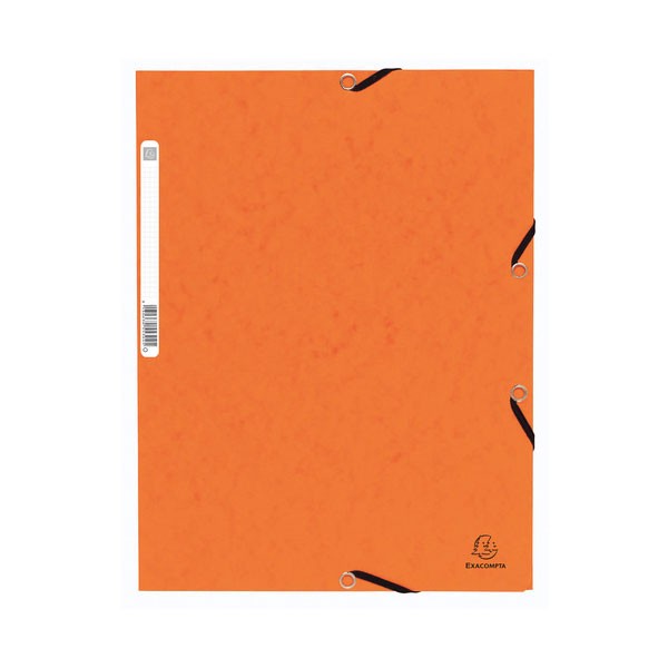 CARPETA CON GOMAS Y 3 SOLAPAS NATURE FUTURE 355gr A4 color naranja Ref. 55304E
