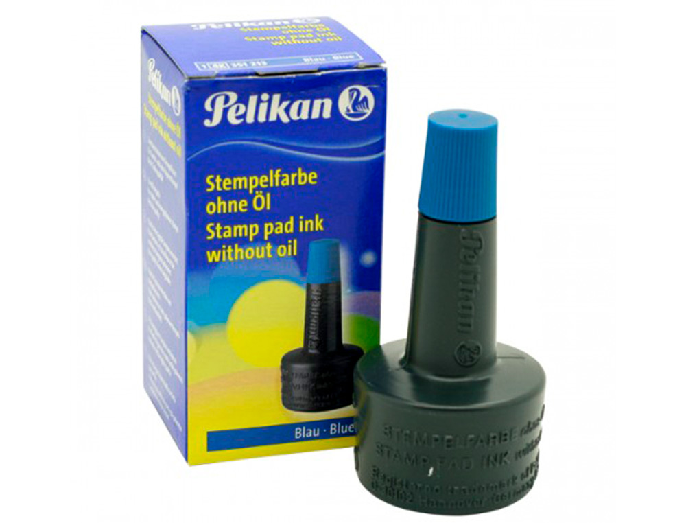 BOTE 28ML TINTA TAMPON AZUL PELIKAN 4K 351213 Ref. 400142581