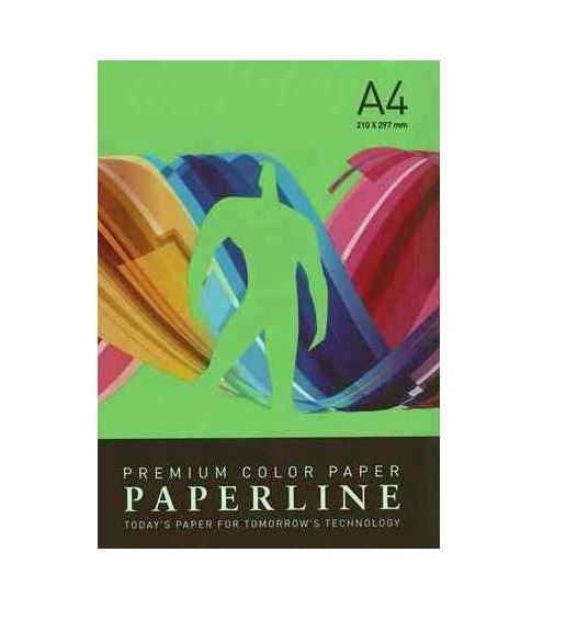 PACK 500 HOJAS PAPEL A4 PAPERLINE VERDE IT190 Ref. 15645
