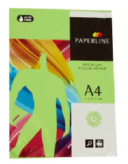 PACK 500 HOJAS PAPEL A4 80g VERDE INTENSO PAPERLINE IT230 Ref. 15649