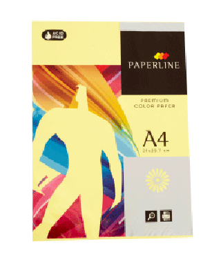 PAQUETE 500 HOJAS PAPEL A4 80g AMARILLO MEDIO IT160 Ref. 15641 - 001010