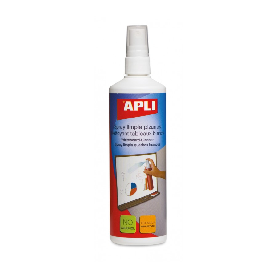 BOTE 250 ML SPRAY LIMPIADOR PIZARRA APLI Ref. 11305