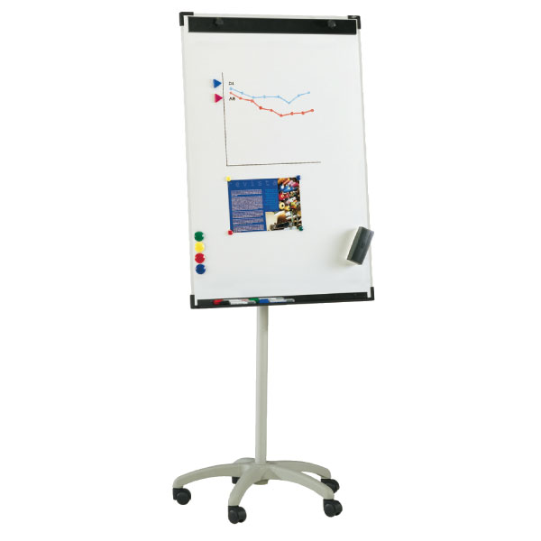 PIZARRA CABALLETE MAGNETICA CON RUEDAS 70x102cm FAIBO Ref. 9TR