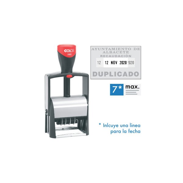 FECHADOR AUTOMATICO 37x58mm COLOP 2660