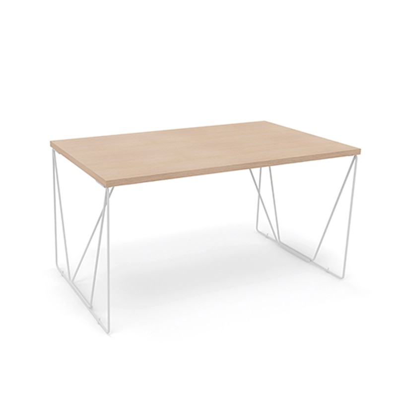 MESA LETS WORK HOME EDITION 120X56X74 ENCIMERA ROBLE / ESTRUCTURA BLANCO POLAR