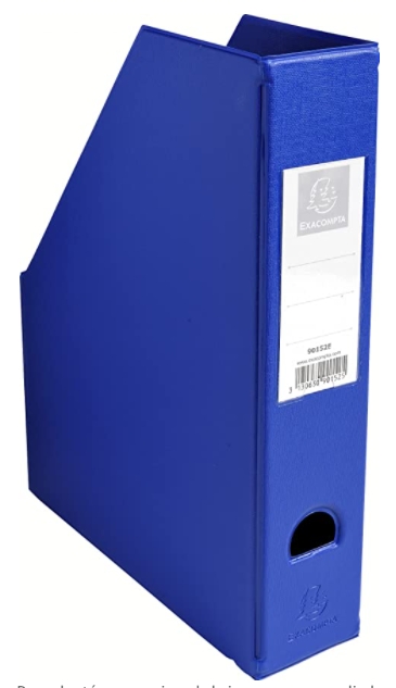 Revistero Exacompta Lomo 7 cm azul pvc 7 (a) x 24 (p) x 32 (h) cm Ref. 90152E-