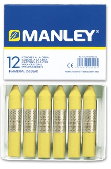 016013 Caja 12 CERAS BLANDAS Manley  N2 amarillo claro R.MNC04475-