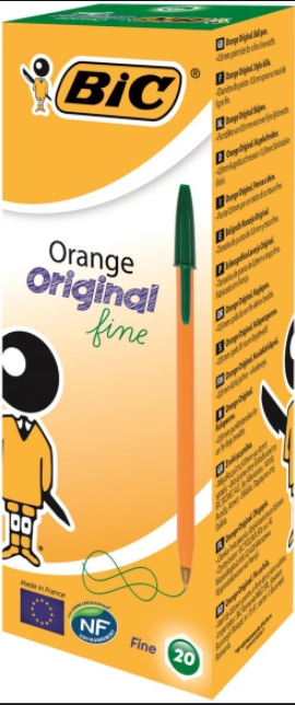 BOLIGRAFO BIC "ORANGE FINE" VERDE Ref. 872729 Ref. 1199110113-
