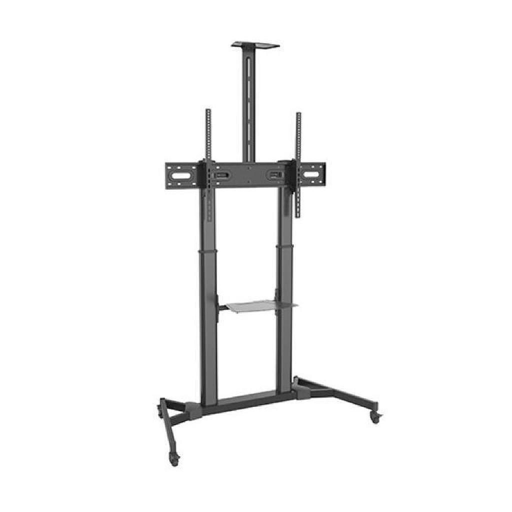 SOPORTE DE SUELO MÓVIL PARA MONITOR TRAULUX 60" A 75" + SOPORTE CÁMARA