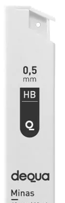 TUBO DE 12 MINAS DEQUA 0,5mm HB Ref. 208-5