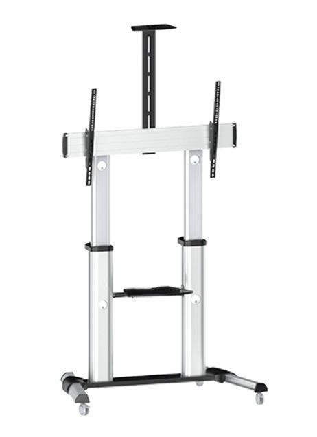 SOPORTE DE SUELO MÓVIL TRAULUX PARA MONITOR 60"-100"+SOPORTE CÁMARA