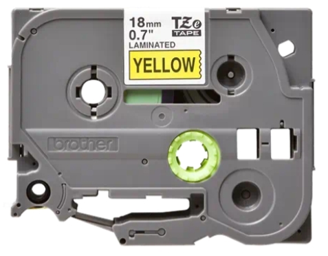 PROMO BROTHER Cinta laminada amarillo/ negro 18mm R.TZ641