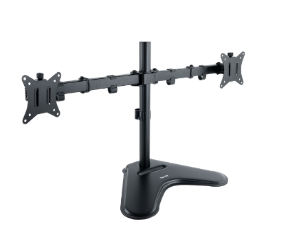 Tooq Soporte de Mesa con Brazos Articulados para 2 Monitores de 17"-32" - Giratorio e Inclinable - Peso Max 9kg x Brazo - VESA 100x100mm R.DB1702TN-B