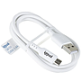 Cable USB-A a micro USB 100 cm blanco