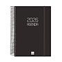 AGENDA CON ESPIRAL A5 CUARTO OPAQUE E10 D/PAG DIA PAGINA NEGRO Ref. 7429160xx